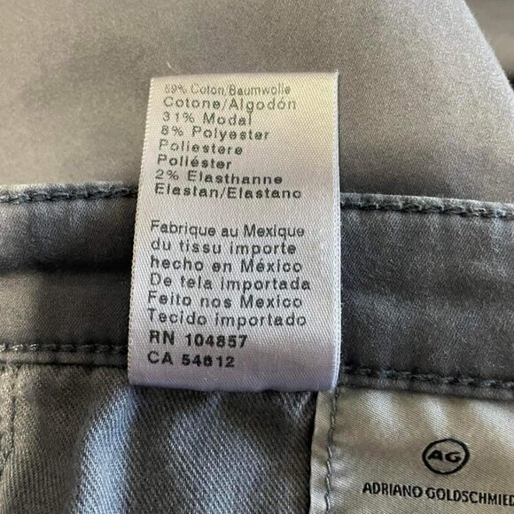 Adriano Goldschmied Size 29 Pants The Prime Crop Mid Rise Cigarette Crop - Picture 5 of 5